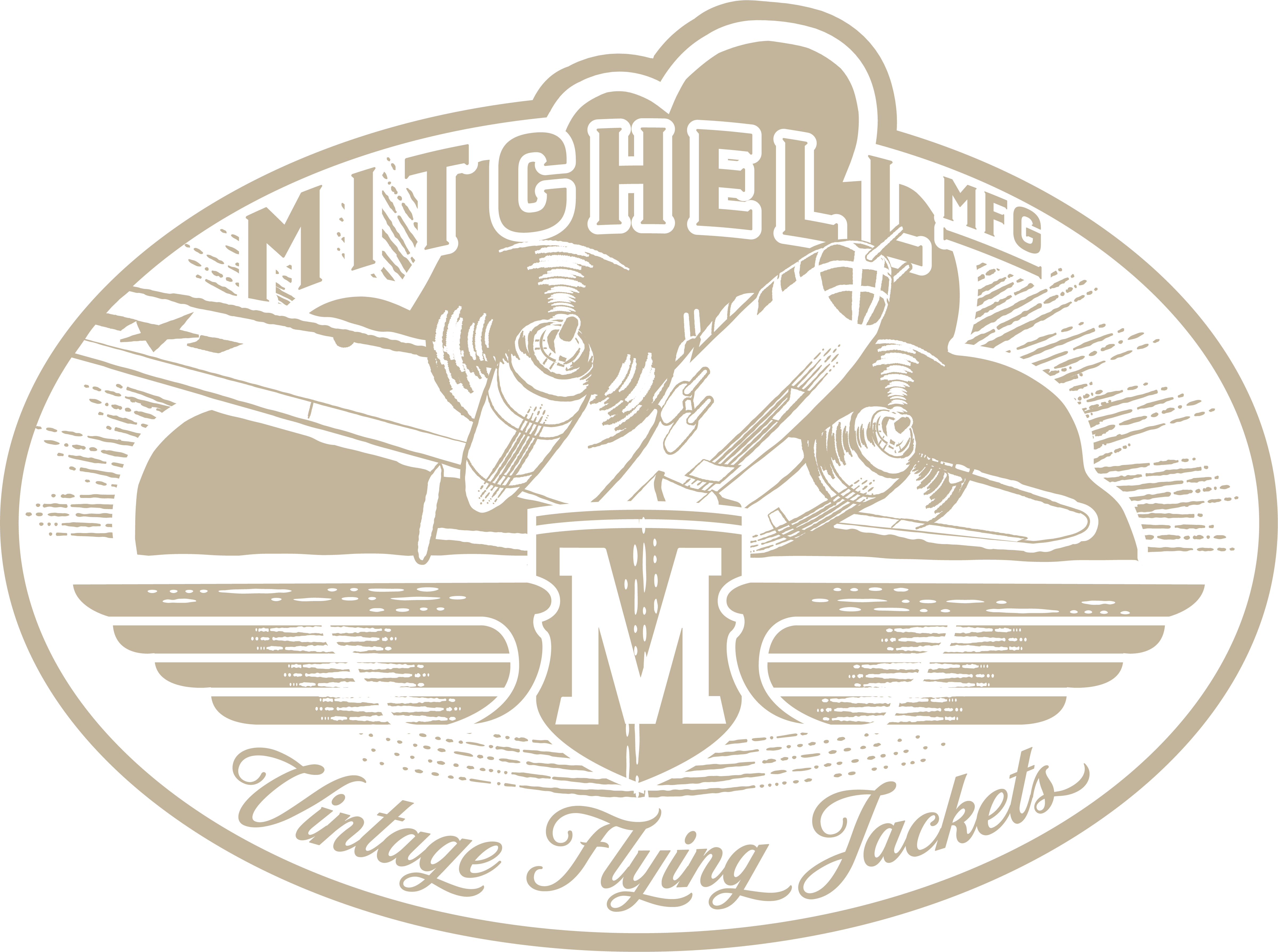 Mitchell Mfg Logo PMS4685 Tan